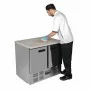 POLAR - Table froide positive compacte, 2 portes 240 L - Dessus marbre