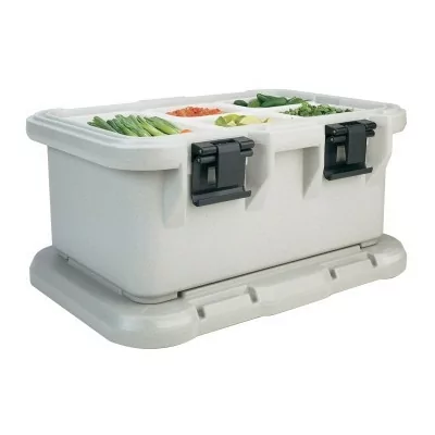 CAMBRO - Conteneur de transport isotherme gris moucheté GN 1/1 150 mm