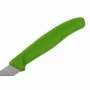 VICTORINOX - Couteau d'office lame dentée bout pointu vert 80 mm