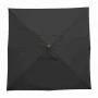 BOLERO - Parasol carré 2,5m noir