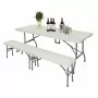 BOLERO - Table pliable au centre blanche 1829 mm