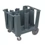 CAMBRO - Chariot ajustable à assiettes Série S bleu ardoise