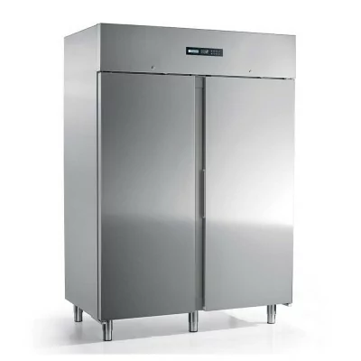 AFINOX - Armoire froide négative cuve inox emboutie GN 2/1 2 portes 1400 L