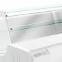 DIAMOND - Vitrine à pâtisserie bombée noire largeur 2200 mm