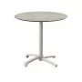 VEBA - Table de bistrot X Cross avec piètement sable + plateau HPL Moonstone Ø 70 cm