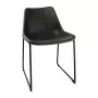 BOLERO - Lot de 2 chaises Rodéo noires