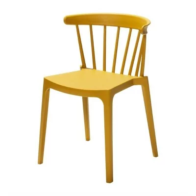 BOLERO - Lot de 4 chaises en prolypropylène Windson jaune foncé