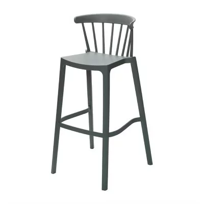 BOLERO - Lot de 4 chaises de bar d'extérieur Windson vert Jade