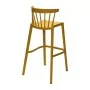 BOLERO - Lot de 4 chaises de bar d'extérieur Windson jaune foncé