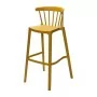 BOLERO - Lot de 4 chaises de bar d'extérieur Windson jaune foncé