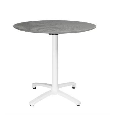 BOLERO - Table pliante en polypropylène gris foncé 800 mm