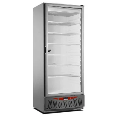 DIAMOND - Armoire froide négative statique vitrée inox GN 2/1 + 600 x 400 mm 525 L