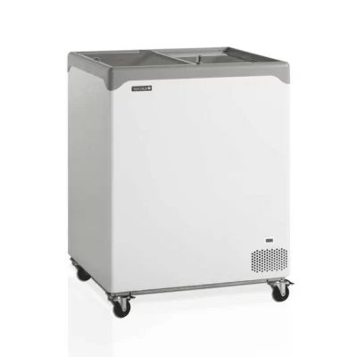 TEFCOLD - Congélateur de crème glacée couvercles vitrés plats 138 L