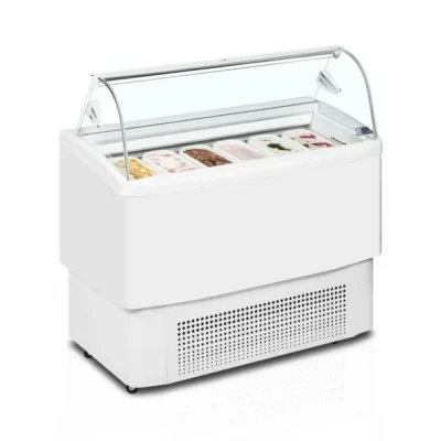 TEFCOLD - Vitrine ventilée pour glace en bac 6 + 6 bacs Napoli 5 L