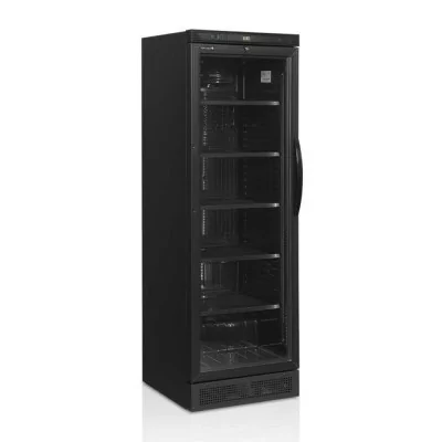 TEFCOLD - Armoire à boissons noire 1 porte charnières côté gauche 347 L