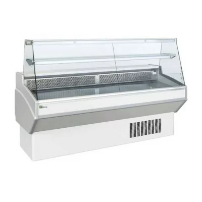 AFI - Vitrine droite froid statique avec réserve 1040 x 820 mm