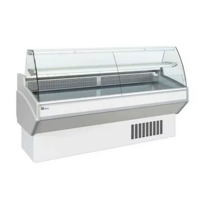 AFI - Vitrine bombée froid statique avec réserve 1500 x 820 mm