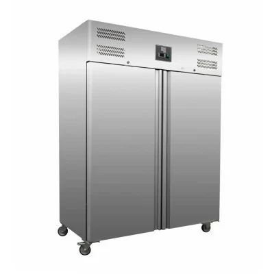 L2G - Armoire froide positive GN 2/1  inox 1400 L - 2 portes pleines