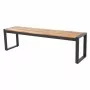 BOLERO - Bancs industriels en acier et acacia, 160 cm (lot de 2)