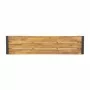 BOLERO - Bancs industriels en acier et acacia, 160 cm (lot de 2)