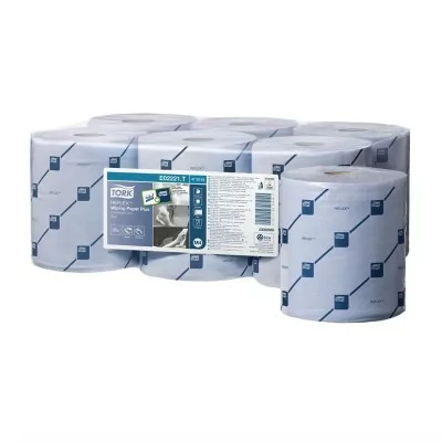 TORK - Bobines bleues à alimentation centrale 2 plis (lot de 6)