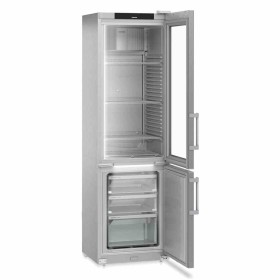 LIEBHERR - Combiné professionnel, inox porte vitrée, 389L