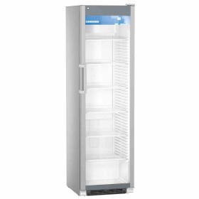 LIEBHERR - Armoire positive avec display, silver, porte vitrée, 441L