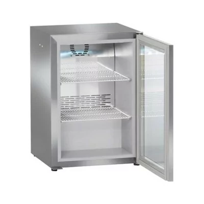 LIEBHERR - Armoire positive de comptoir, inox, porte vitrée, 44L, Lait