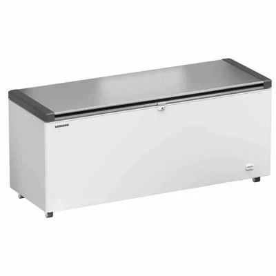 LIEBHERR - Conservateur coffre professionnel, couvercle inox, 542L